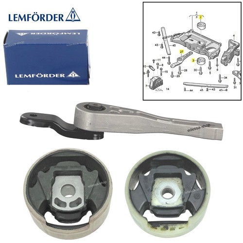 Satz motorlager hinten - 3t,